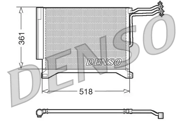Kondenzátor, klimatizace DENSO DCN05100 Kondenzátor, klimatizace DENSO DCN05100