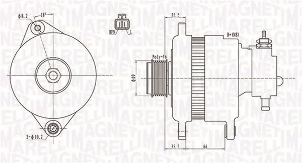 generátor MAGNETI MARELLI 063731899010 – OE 8973695080