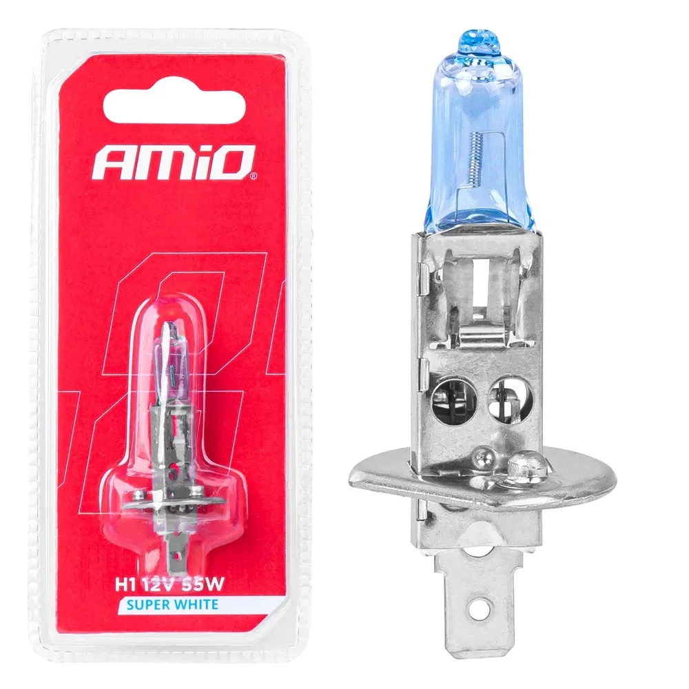 ZAROWKA HALOGENOWA H1 12V 55W SUPER WHIT AMIO 03359