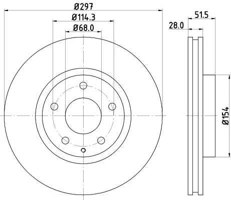 Brzdový kotouč HELLA 8DD355119-581