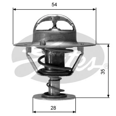 Termostat, chladivo GATES TH04277G1 Termostat, chladivo GATES TH04277G1