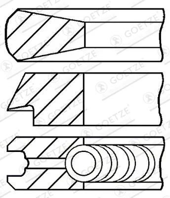 Sada pístních kroužků GOETZE ENGINE 08-114400-45 – OE 11257798882 Sada pístních kroužků GOETZE ENGINE 08-114400-45 – OE 11257798882