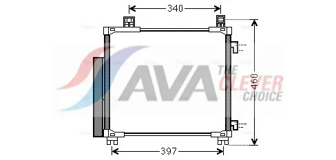Kondenzátor, klimatizace AVA Clever Choice TOA5578D – OE 8846074010