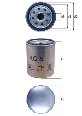 Palivový filtr KNECHT KC5