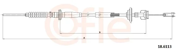 Tazne lanko, ovladani spojky COFLE 18.6113 – OE 2371086G40