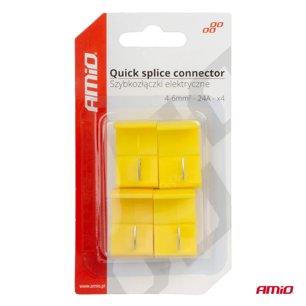 ELEKTRICKÉ RYCHLOKONEKTORY 04-6MM2 24A 4S AMIO 02342 - Obrázek 4