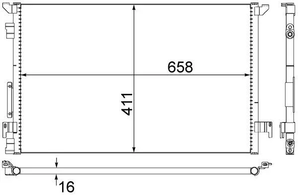 Kondenzátor, klimatizace MAHLE AC294000S