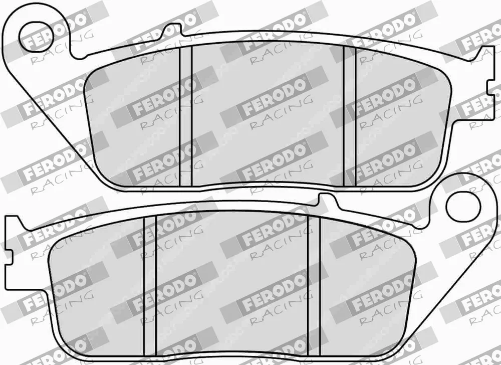 Sada brzdových destiček, kotoučová brzda FERODO RACING FDB2225EF