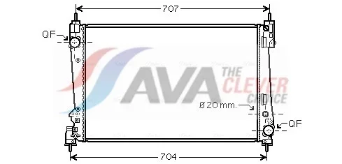 Chladič, chlazení motoru AVA Clever Choice FTA2312 Chladič, chlazení motoru AVA Clever Choice FTA2312