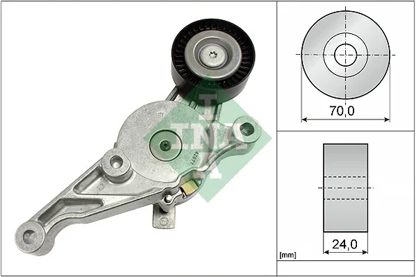 Napinaci rameno, zebrovany klinovy remen Schaeffler INA 534015110 Napinaci rameno, zebrovany klinovy remen Schaeffler INA 534015110