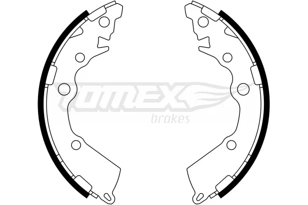 Sada brzdových čelistí Tomex Brakes TX23-18 – OE 583501YA00