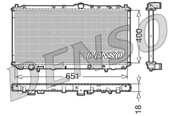 Chladič, chlazení motoru DENSO DRM33061 Chladič, chlazení motoru DENSO DRM33061