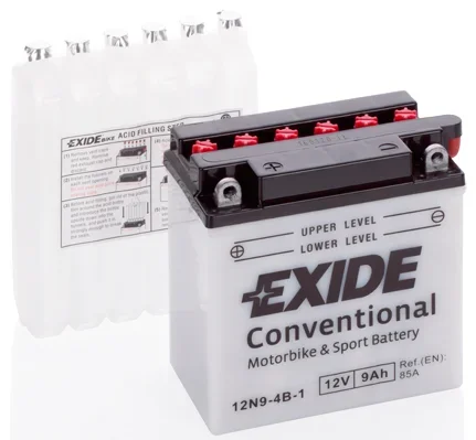 startovací baterie EXIDE 12N9-4B-1 startovací baterie EXIDE 12N9-4B-1