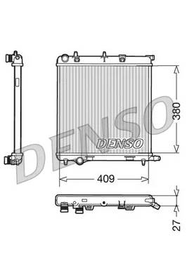 Chladič, chlazení motoru DENSO DRM21026 – OE 1330S1 Chladič, chlazení motoru DENSO DRM21026 – OE 1330S1