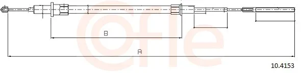 Tazne lanko, parkovaci brzda COFLE 10.4153 – OE 34411162999