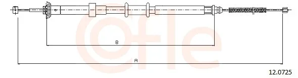 Tazne lanko, parkovaci brzda COFLE 12.0725 – OE 51786840