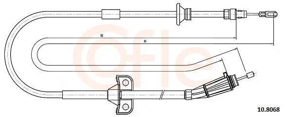 Tazne lanko, parkovaci brzda COFLE 10.8068 – OE 3524200