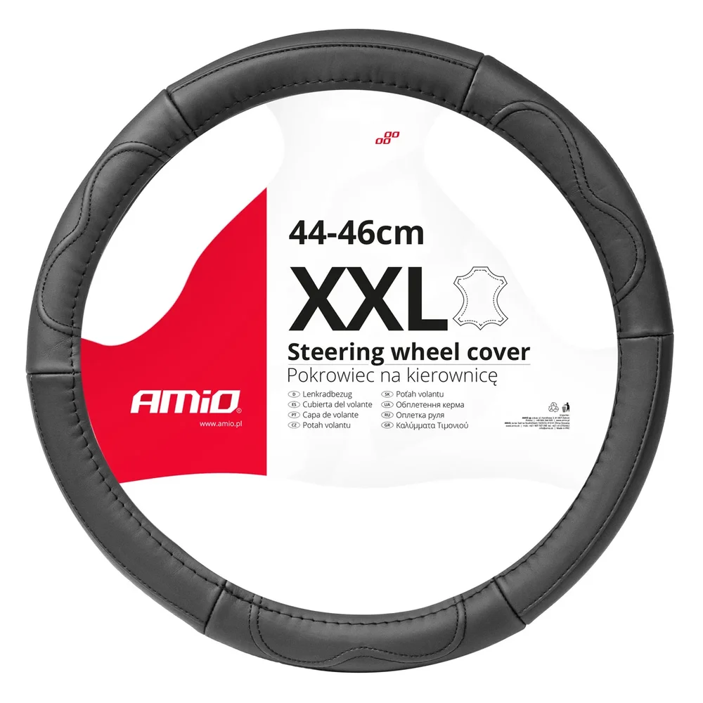 Potah volantu Leather Series SWC-49-XXL AMIO 03554 Potah volantu Leather Series SWC-49-XXL AMIO 03554