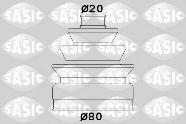 Sada měchů, hnací hřídel SASIC 2933833 Sada měchů, hnací hřídel SASIC 2933833