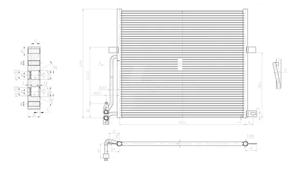 CHLADIČ KLIMATIZ.BMW E83 X3 3.0 04- HART 606063