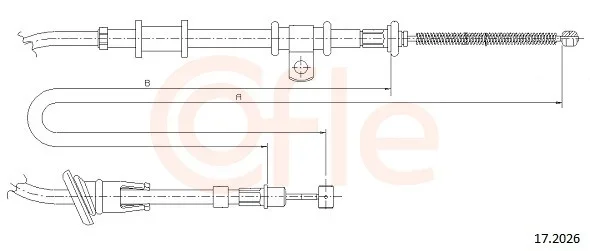 Tazne lanko, parkovaci brzda COFLE 17.2026 – OE MB950335
