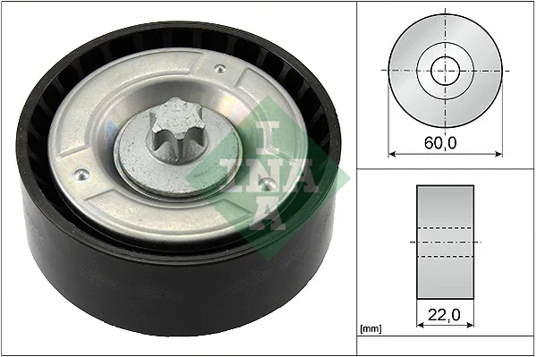 Vratna/vodici kladka, klinovy zebrovy remen Schaeffler INA 532079810