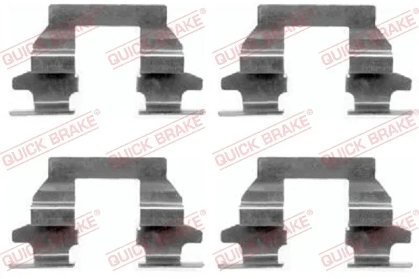 Sada prislusenstvi, oblozeni kotoucove brzdy QUICK BRAKE 109-1625 Sada prislusenstvi, oblozeni kotoucove brzdy QUICK BRAKE 109-1625