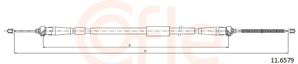 Tazne lanko, parkovaci brzda COFLE 11.6579 – OE 365304960R