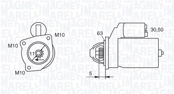 Startér MAGNETI MARELLI 063721377010