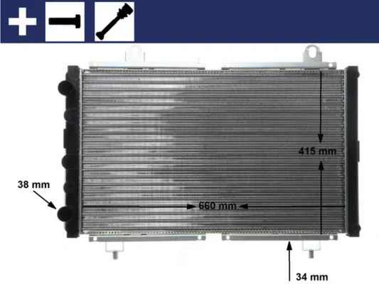 Chladič, chlazení motoru MAHLE CR499000S