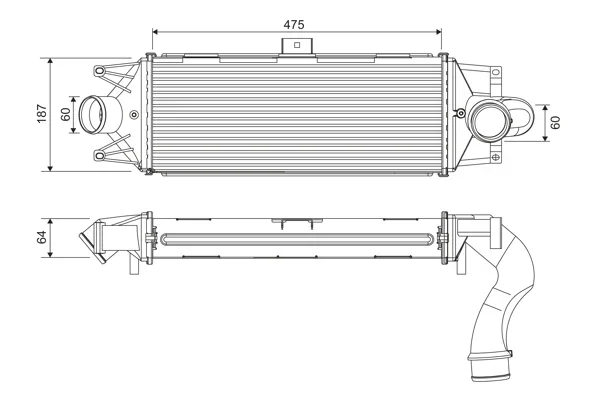Chladič turba VALEO 818390