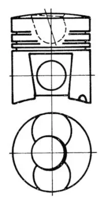 Píst KOLBENSCHMIDT 93224600