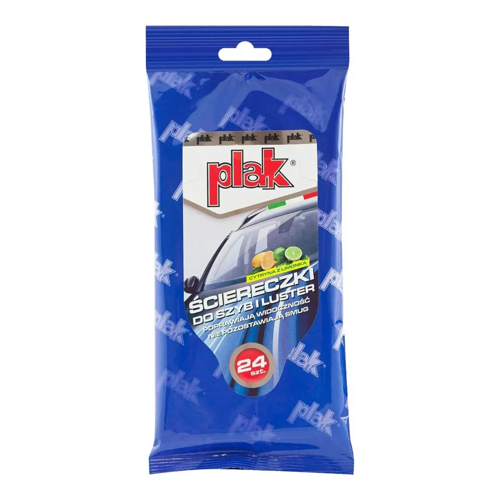 PLAK utěrky na sklo - citron s limetkou 24ks E0428