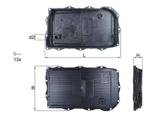 Olejová vana, automatická převodovka MAHLE HX184KIT