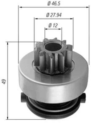 Pastorek, startér MAGNETI MARELLI 940113020353 Pastorek, startér MAGNETI MARELLI 940113020353