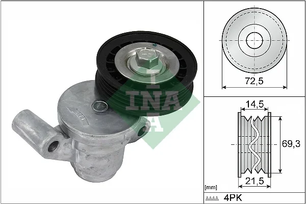 Napínací rameno, žebrovaný klínový řemen Schaeffler INA 534070510