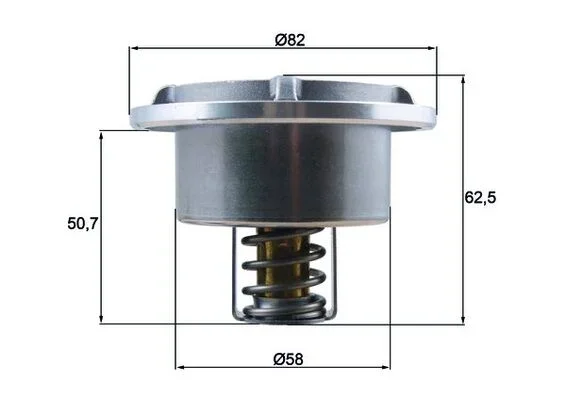 Termostat, chladivo MAHLE THD686