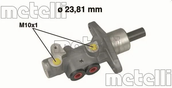 Hlavní brzdový válec METELLI 05-0490 – OE 3A1698019