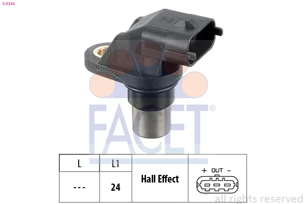 Snímač počtu otáček, řízení motoru FACET 9.0344