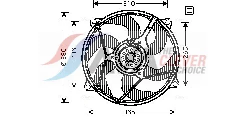 Větrák, chlazení motoru AVA Clever Choice CN7530 Větrák, chlazení motoru AVA Clever Choice CN7530