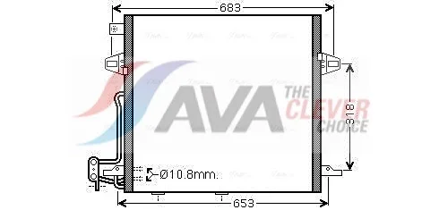 Kondenzátor, klimatizace AVA Clever Choice MS5406D Kondenzátor, klimatizace AVA Clever Choice MS5406D