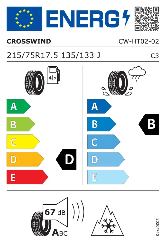 215/75R17.5 CCW CWHT02 CROSSWIND 215/75R17.5CCWCWHT02